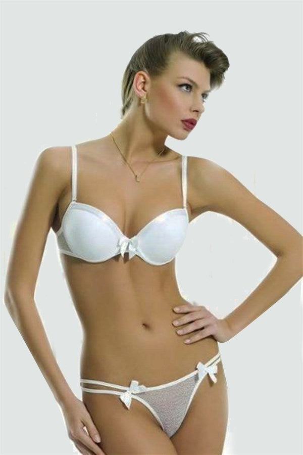 Lejardin Tulle Covered Bra Set 6565