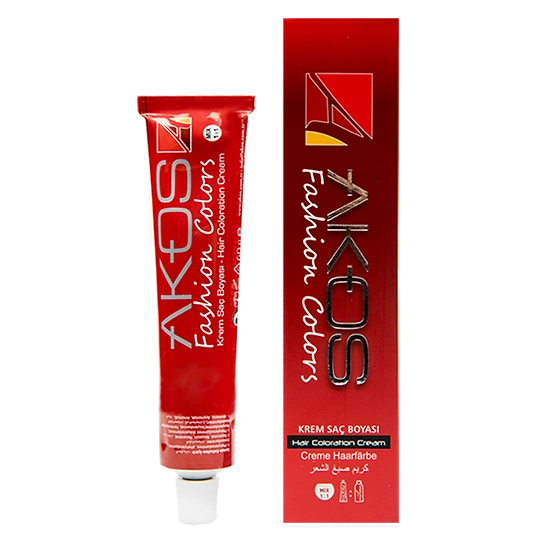 Akos Tüp Boya 60 ml 7.54 Kiraz Saç Boyası 60 ML ( 6 Adet Boya+ 6 Adet Oksidan)