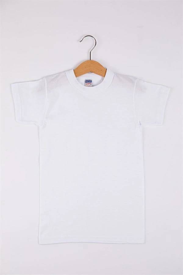 White Zero Collar Top Underwear for Berrak Kids