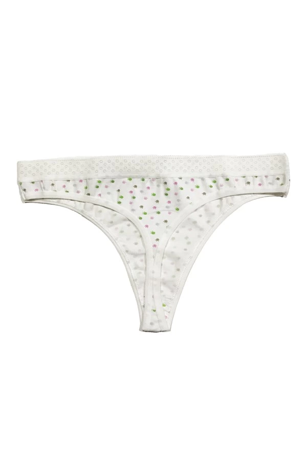 Clear Women's Paw Printed Thong 2339