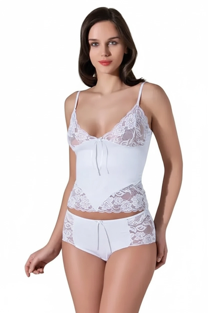 White Lace Lingerie Set