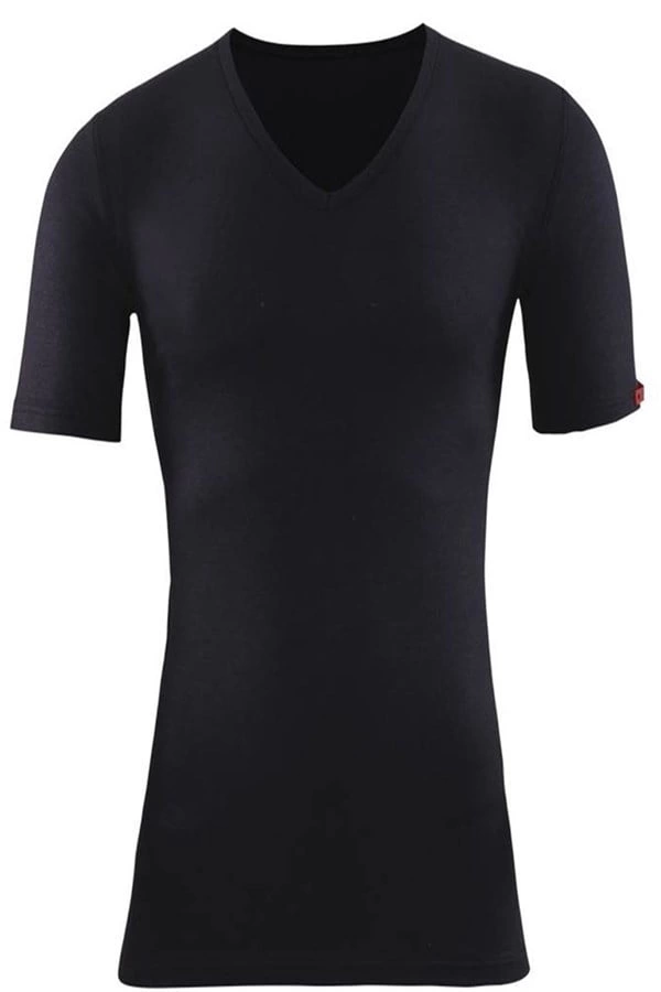 Bsm Unisex V Neck Short Sleeve Thermal Bodysuit 10303