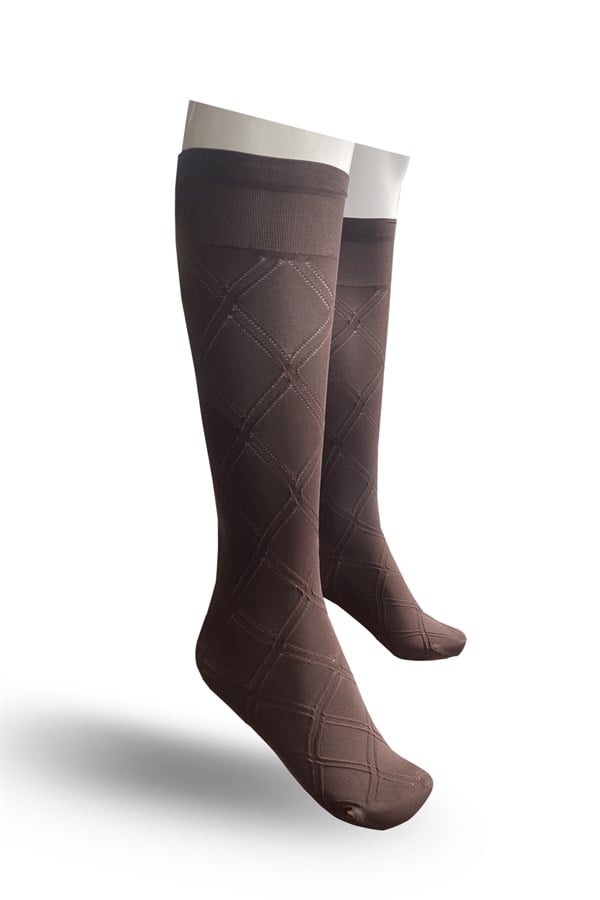 Daymod Women's Honeycomb 80 Denier Knee High Socks