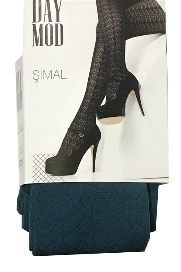 Daymod Women's Northern Micro Fishnet Patterned Tights
