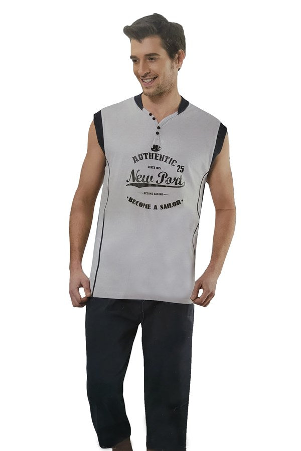 Erkek Kaprili Pijama Takımı 20009