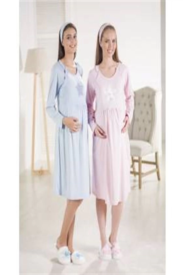 Estiva Soft Combed Cotton Maternity Nightgown 17381