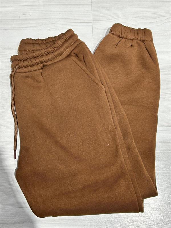 Jogger 3 Yarn Raised Pocket Single Bottom Black Black Coffee