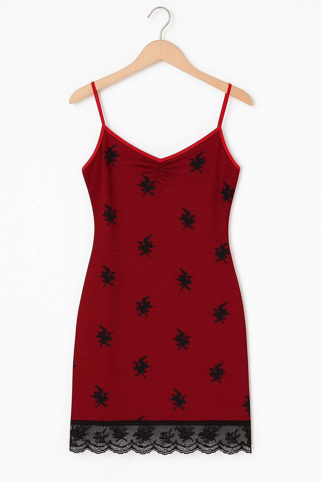 Women's Red Nightgown B1011