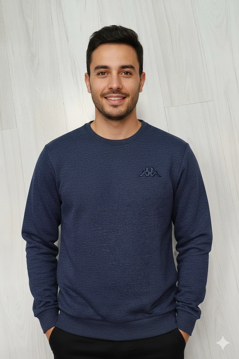 Kappa Basic Sweatshirt, Two-Thread, Size M