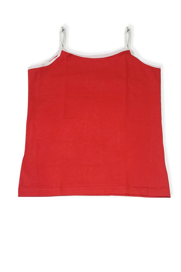 Ensemble débardeur sans manches rouge pour filles 2544