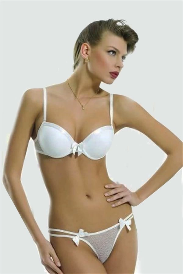 Lejardin Tulle Covered Bra Set 6565