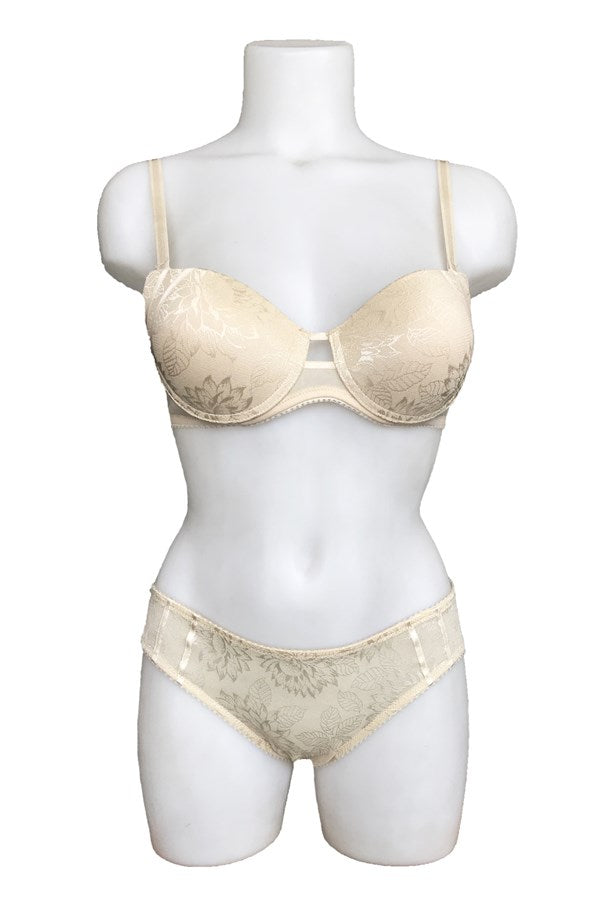 Night Flight Padded Patterned Printed Support Bra Set 2127