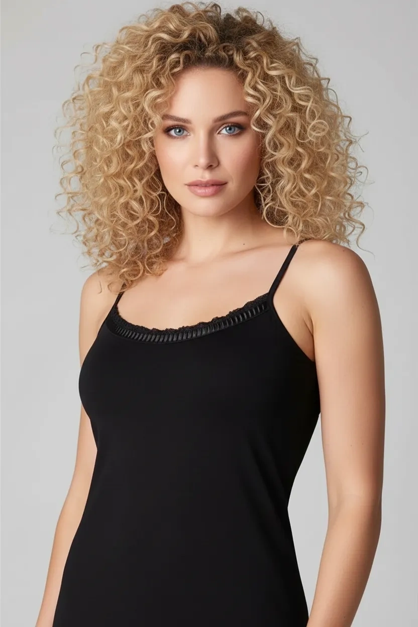 Şahinler Lace Rope Strap Undershirt B613