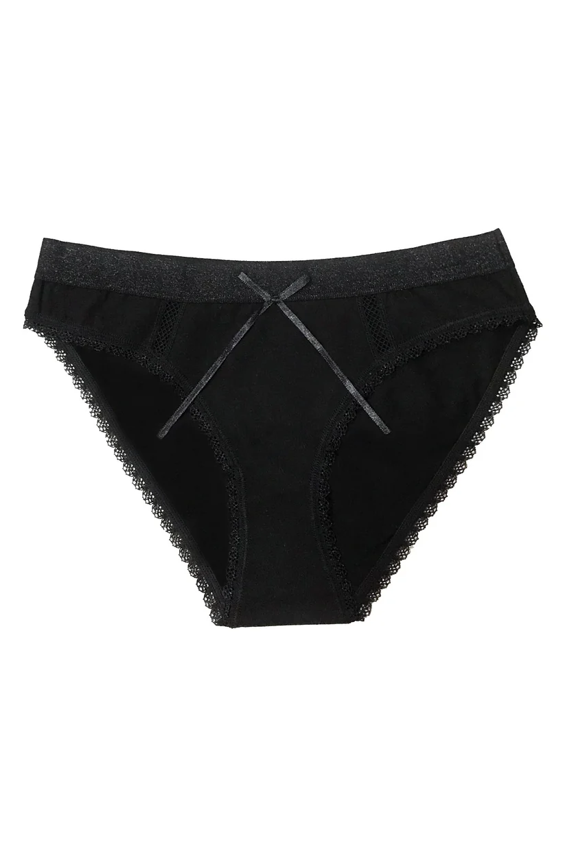 Şahinler Women's Bowknot Mesh Bikini Panties B313