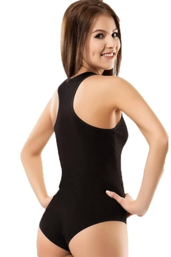 Şahinler Thick Strappy Sportsman Snap Bodysuit B585