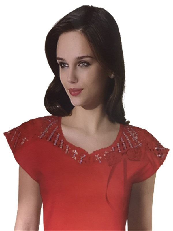 Şahinler Embroidered Sleeveless Tank Top B349