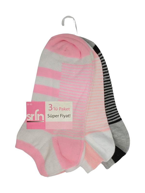 Chaussettes courtes pour femmes SRFN, lot de 3