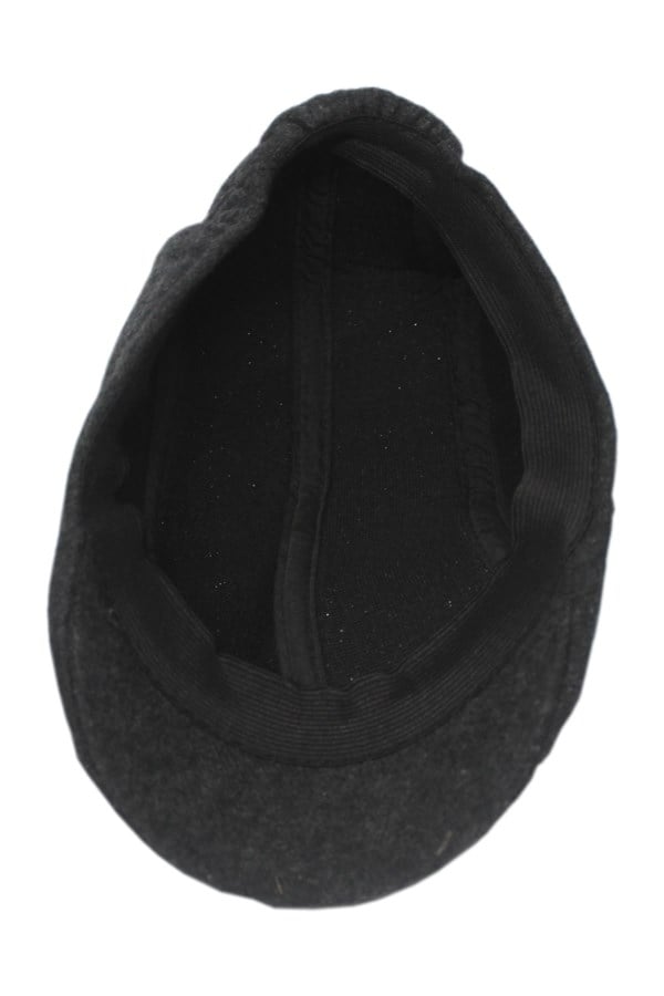 Casquette de baseball noire à carreaux