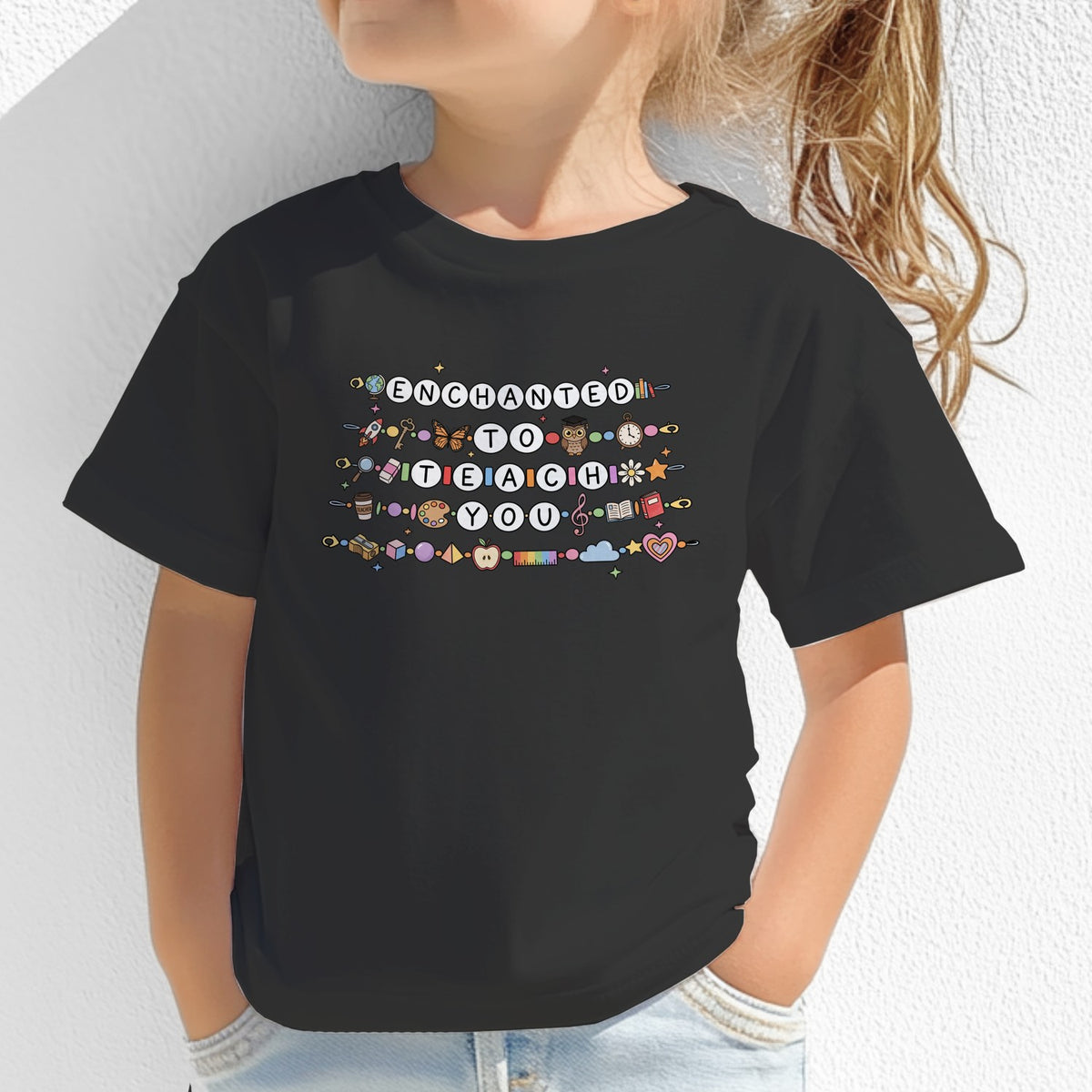 Kids "Enchanted to Teach You" Teacher Appreciation T-Shirt