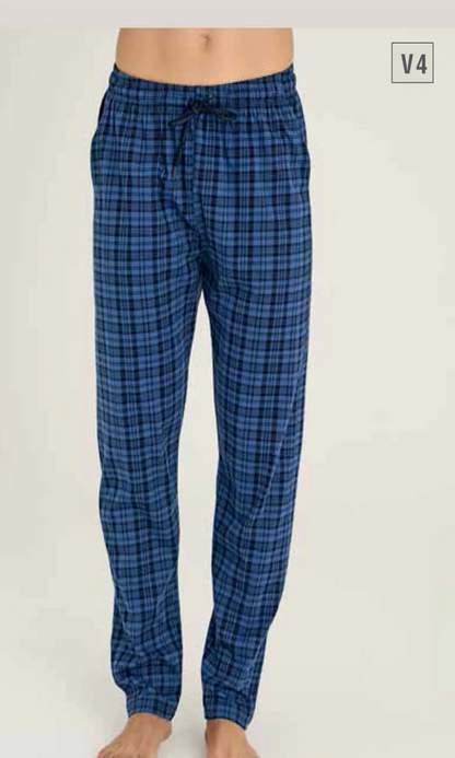 KLY Plaid Plus Size Single Bottom Home Trousers 194B