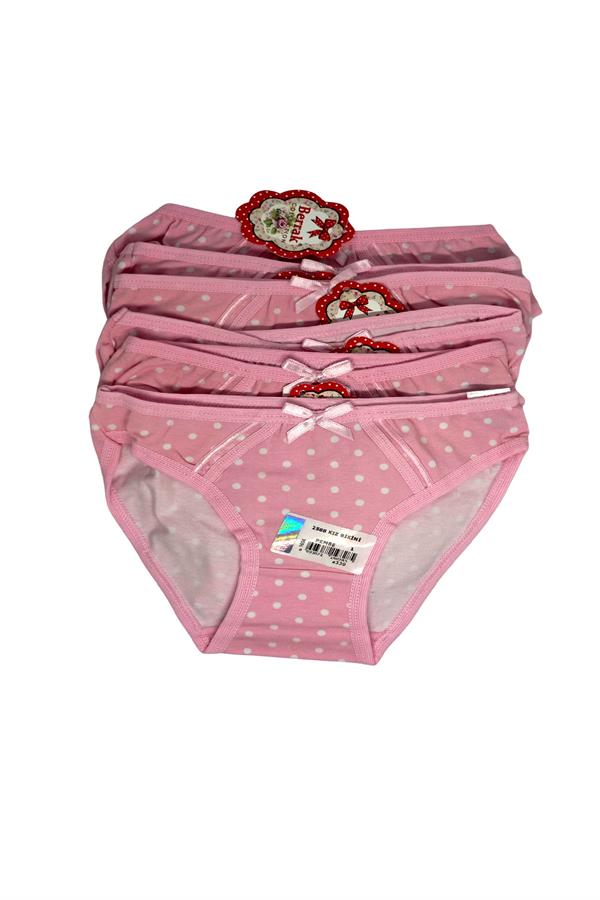 Lot de 6 culottes imprimées roses Berrak Girl, 1-2 ans, réf. 2588