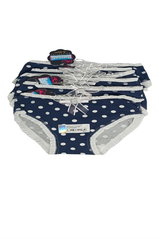 Sous-vêtements bleu marine transparents, paquet de 6, 1-2 ans, 2595