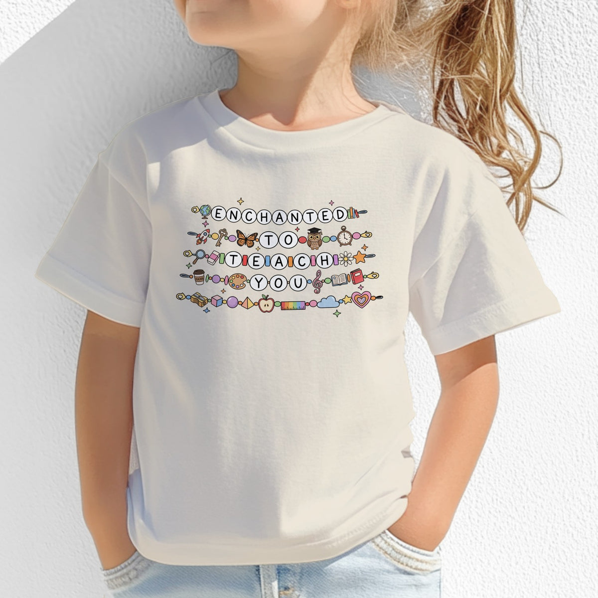 Kids "Enchanted to Teach You" Teacher Appreciation T-Shirt