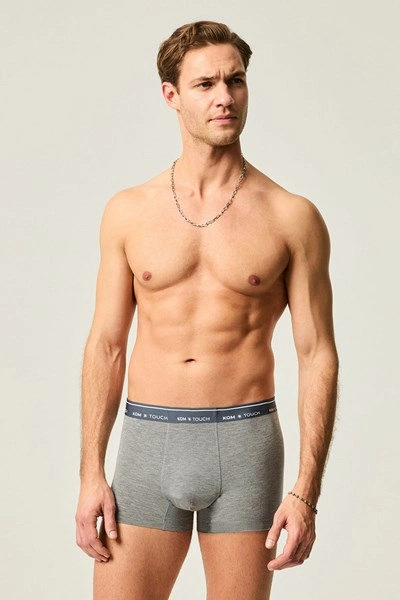Man wearing Kom Touch modal seamless boxer — comfortable all-day fit