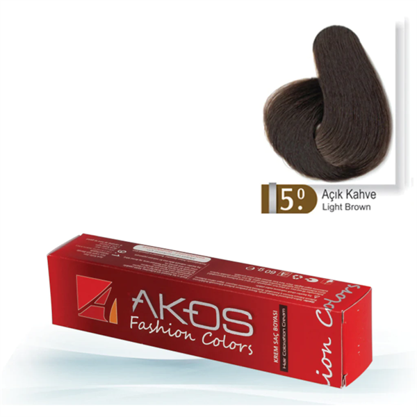 Teinture capillaire Akos Châtain clair 5.0