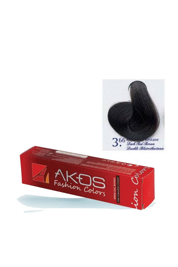 Teinture capillaire Akos pour femmes, châtain doré roux, 60 g, 3,66