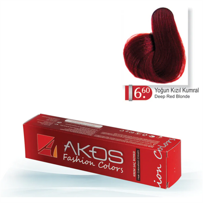Akos Saç Boyası Yoğun Kızıl Kumral 6.60