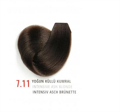 Akos Hair Dye Intense Ash Blonde 7.11