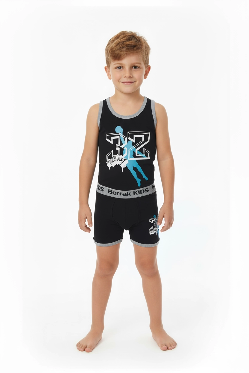 Clear Printed Elastane Children's Set 1511