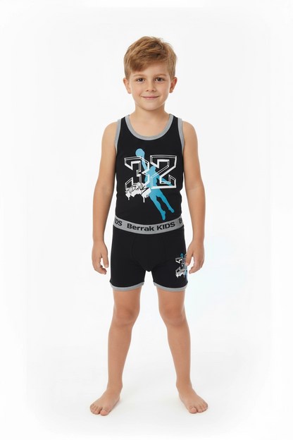 Clear Printed Elastane Children's Set 1511