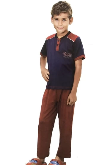 Berrak Boy Short Sleeve Pajama Set 361