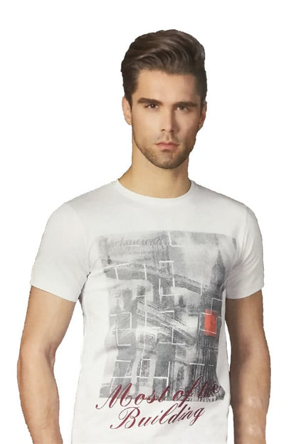 Clear Men's Bridge Printed T-Shirt 1047