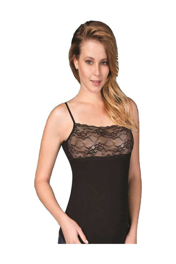 Berrak Women's Lace Strappy Undershirt 2046