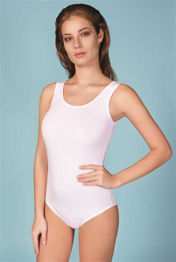 Berrak Kadın Geniş Askılı Çıtçıtlı Body 2083