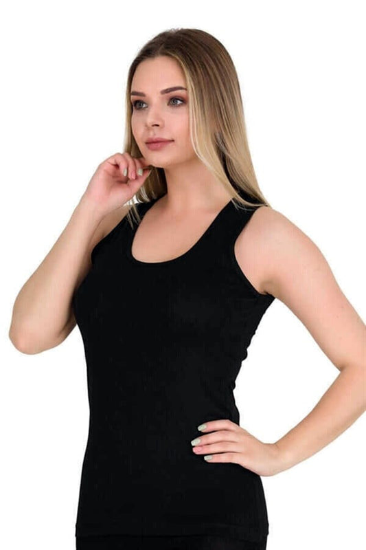 Débardeur à larges bretelles en lycra pour femme Berrak 2127