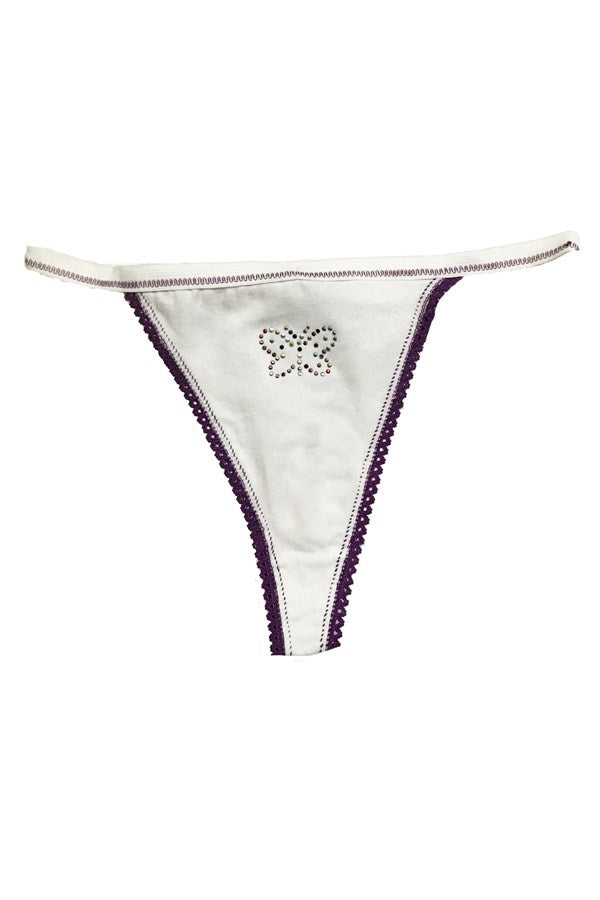 Berrak Women's Stone Printed Thong 2280