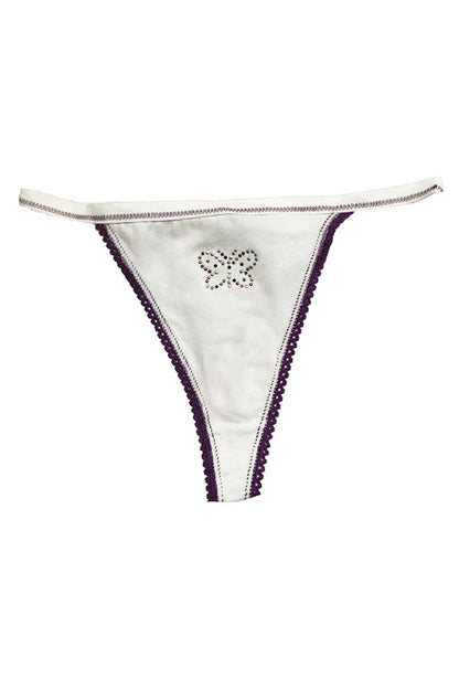 Berrak Women's Stone Printed Thong 2280