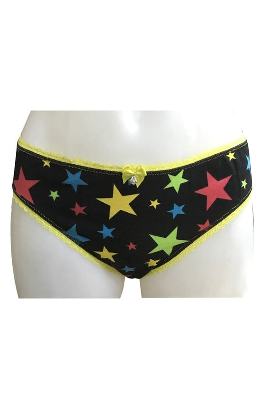 Clear Women's Star Bikini Panties 2340