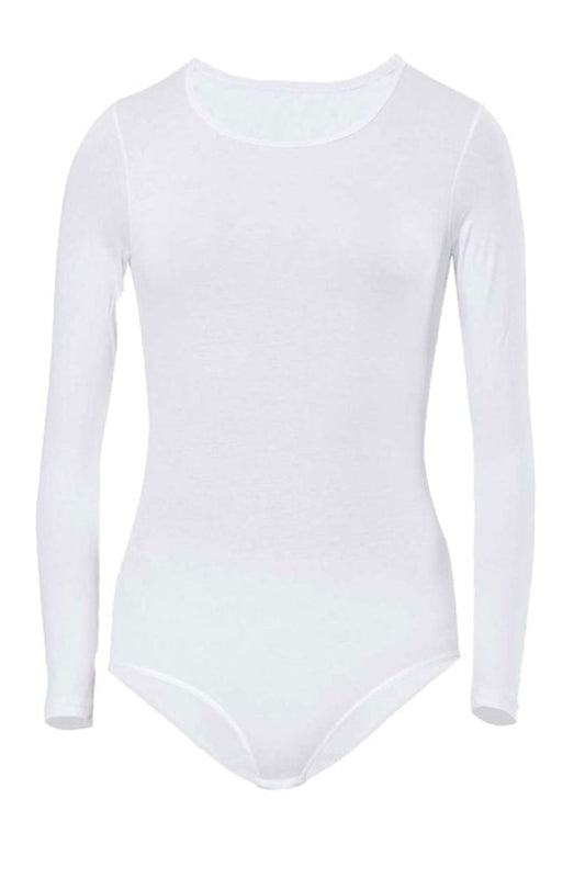Body en coton à manches longues et boutons-pression pour fille