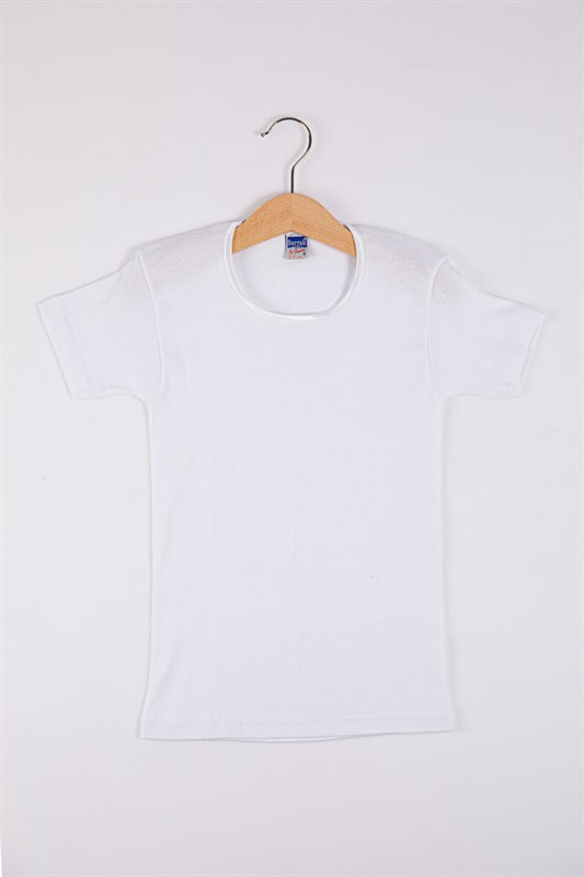 T-shirt côtelé Clear Girl à manches courtes 2508