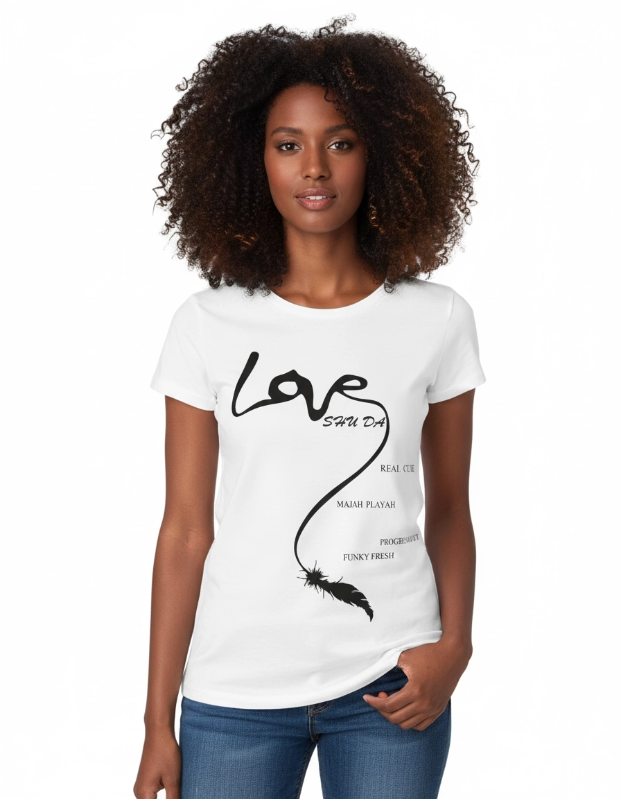 Clear Love Printed Women's T-Shirt 8007