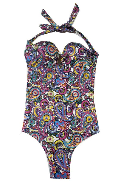 Black Spade Women's Swimsuit 8258 Printed Printed 36