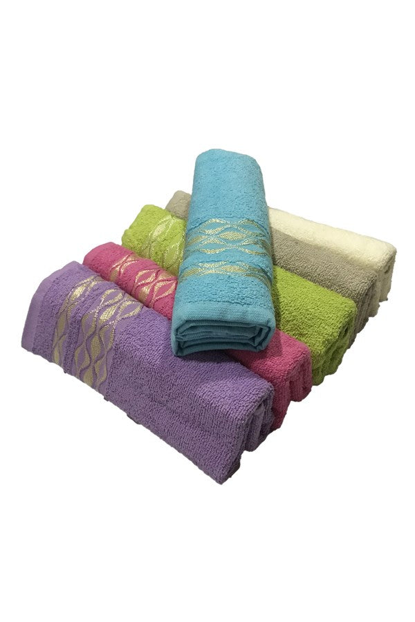 Bulteks Melis Zigzag Pattern Hand Towel 30X50