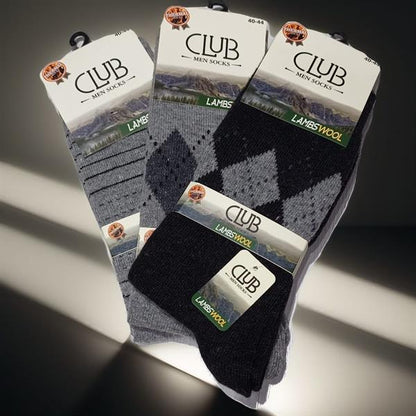 Club Lamswool Wool Men's Winter Socks 3 Pieces