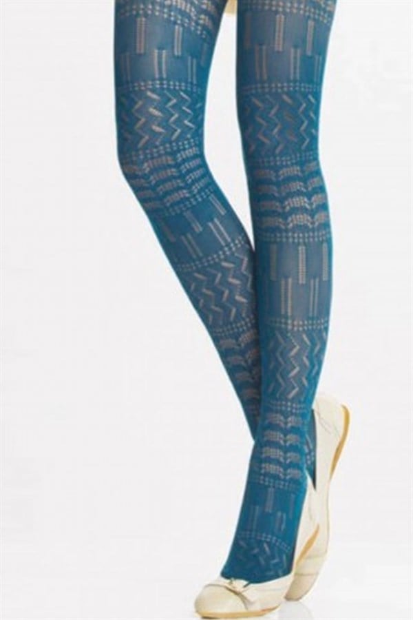 Daymod Daisy Fishnet Patterned Women's Tights 