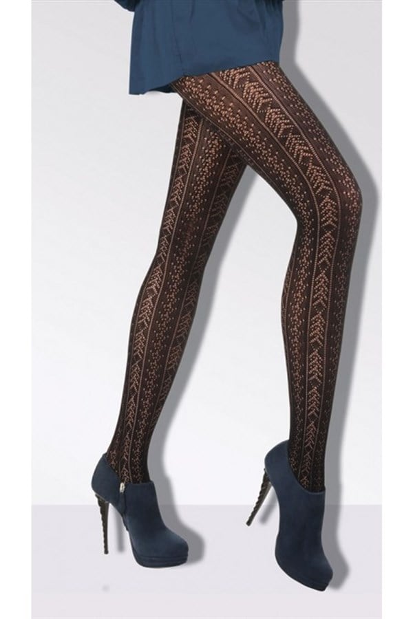 Daymod Women Amatista Micro Fishnet Patterned Tights 